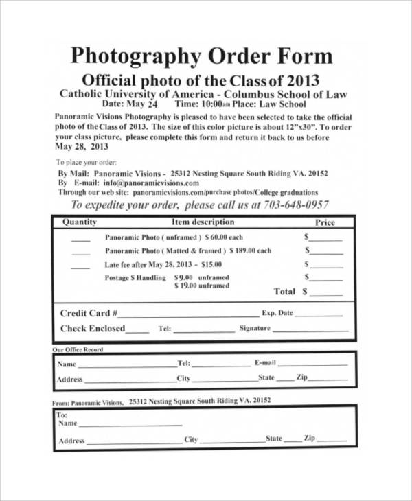 Free Printable Photography Forms Printable Forms Free Online