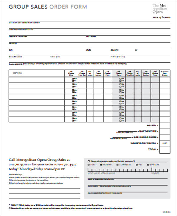 group sales order form pdf