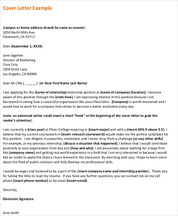 Professional Letter Sample Format