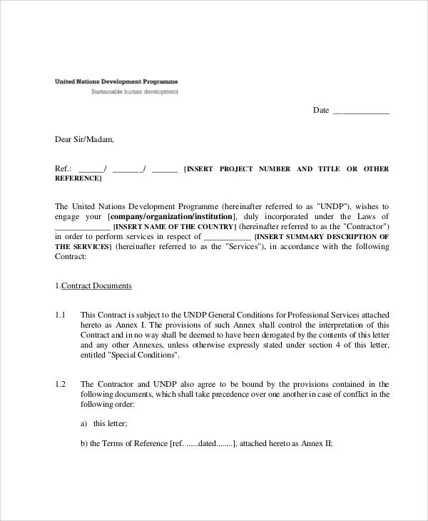 consulting service agreement contract pdf