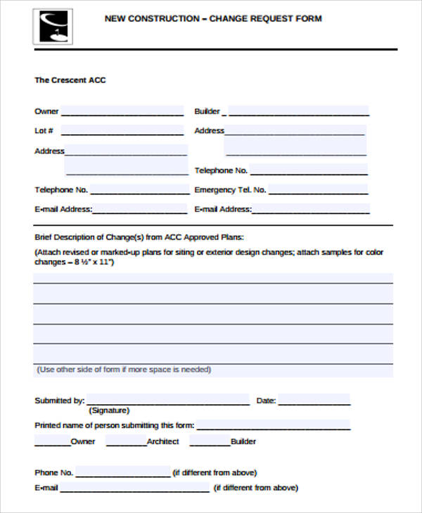 Sample Of Change Order Form For Construction Classles Democracy