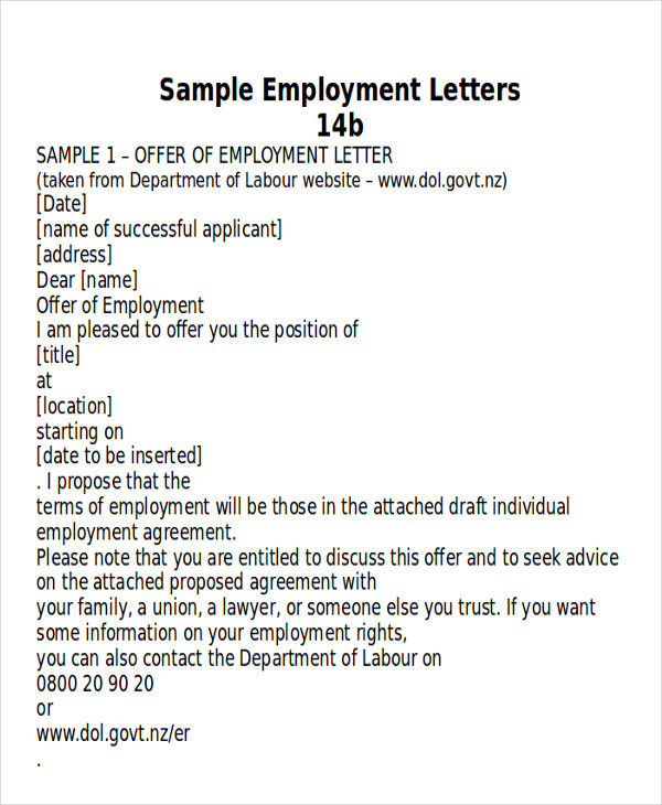 persuasive employment letter