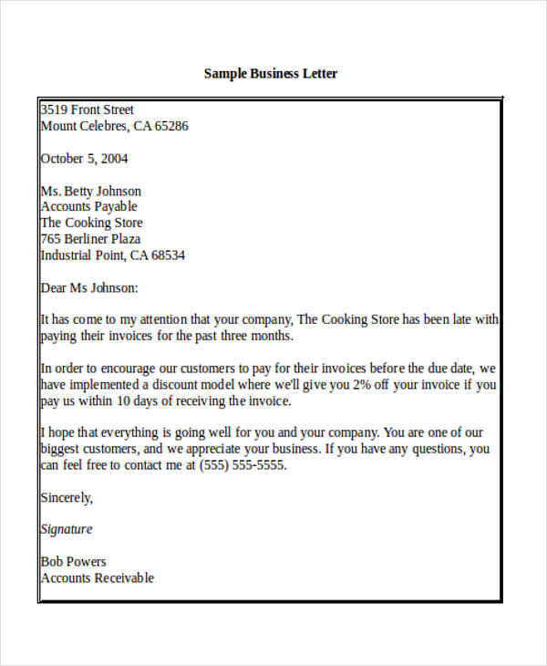 FREE 9+ Sample Business Letter Salutation in Word, PDF