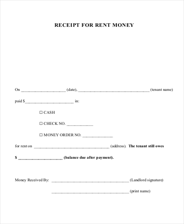 FREE 8+ Cash Payment Receipts in MS Word | PDF