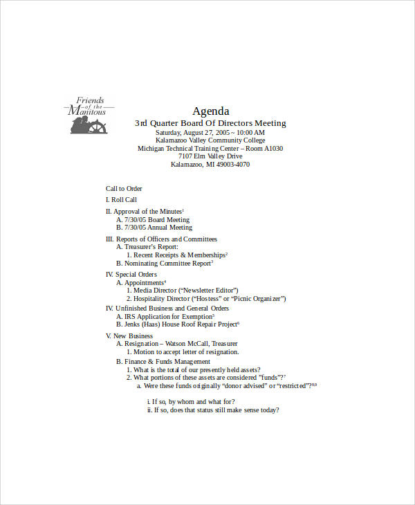 board meeting agenda format3