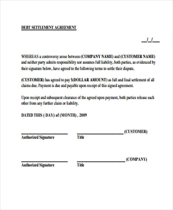 FREE 14+ Settlement Agreement Samples and Templates in PDF MS Word