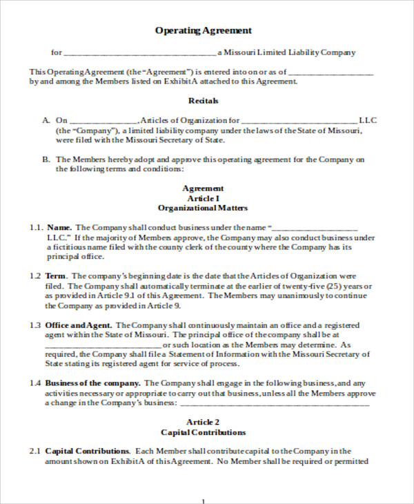business operating agreement3