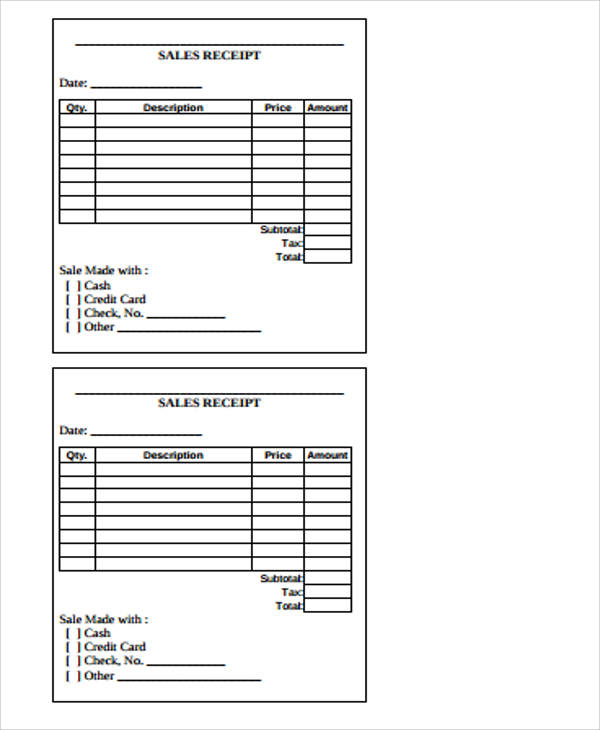 free 7 blank sales receipt samples in ms word pdf