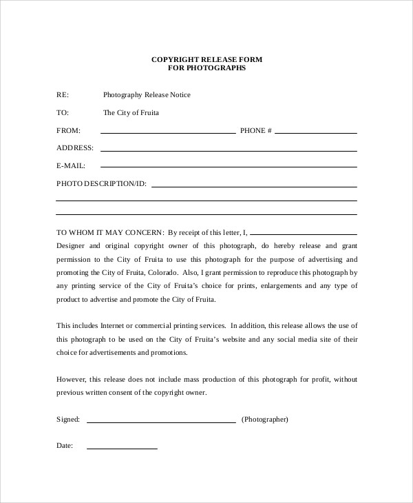 Model Consent Form Template