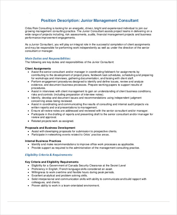 free-8-management-consultant-job-description-samples-in-ms-word-pdf