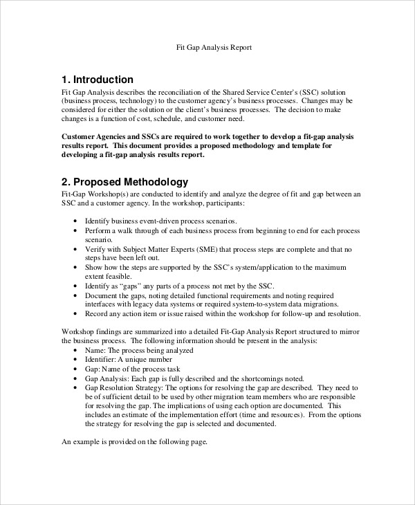 Free 15 Sample Gap Analysis Templates In Pdf Ms Word Excel Google Docs Pages