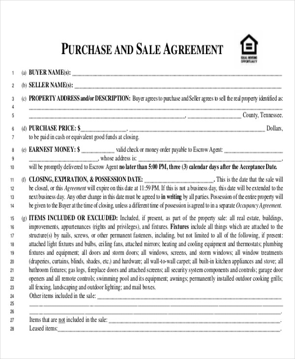 contract types pdf Word, Pages  Purchase  Samples PDF, 16 Agreement