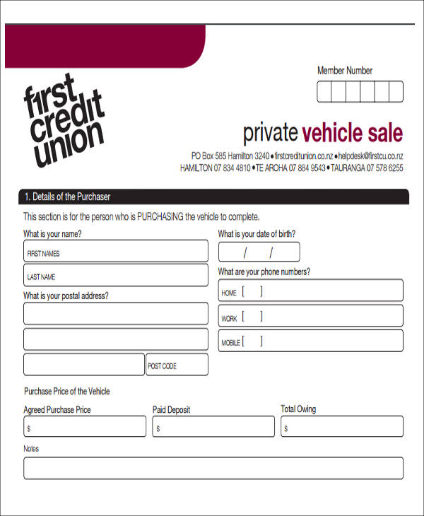 private car sale agreement pdf