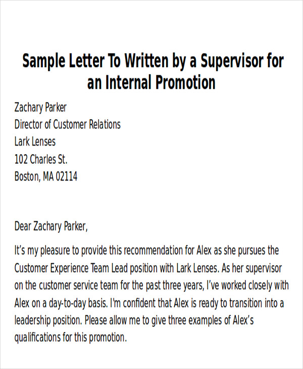 Thank You Letter Recommendation Sample