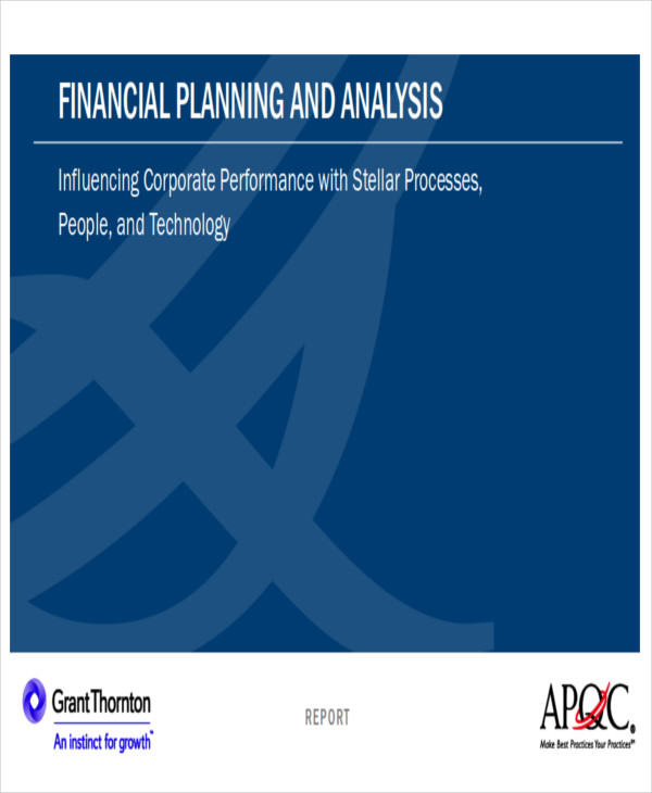 financial planning and analysis pdf