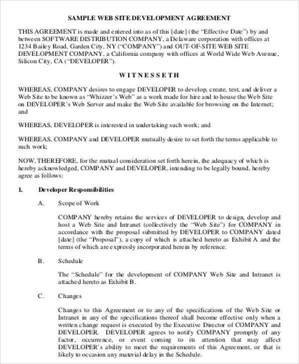 How To Make A Contract Agreement Sample Master Of Template Document