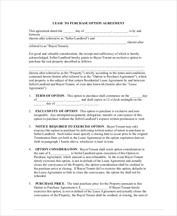 lease to purchase agreement contract1