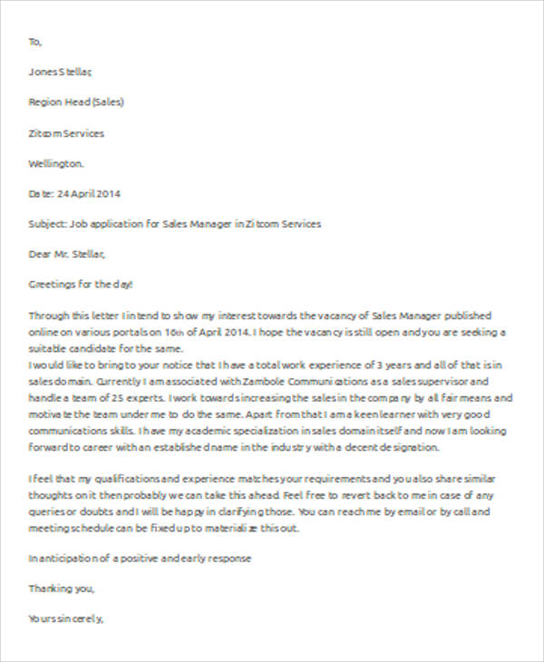 FREE 8 Sample Business Letter Template MS Word In MS Word PDF