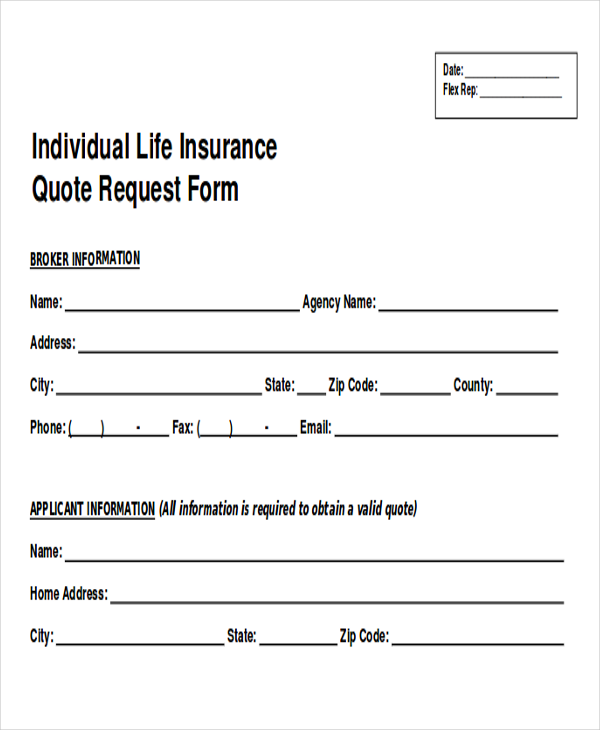FREE 12+ Sample Quote Request Forms in MS Word PDF