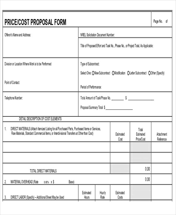 FREE 12+ Quotation Proposal Samples in MS Word | PDF | Google Docs | Pages