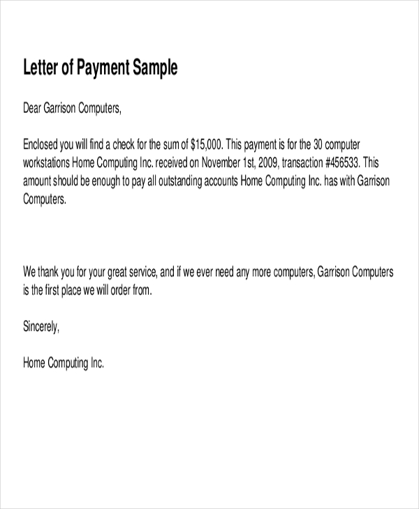 Payment Receipt Letter Sample from images.sampletemplates.com