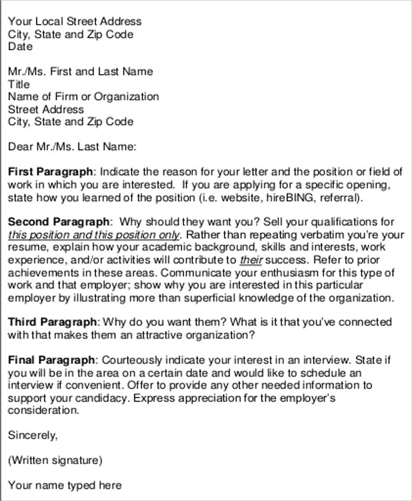 how to write cover letter for job interview