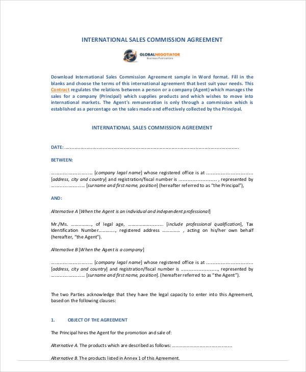 FREE 11+ Sample Sales Contract Agreement Templates in PDF MS Word