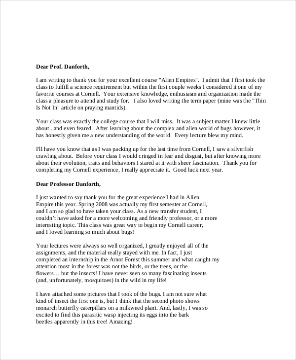 Sample Graduation Thank You Letters 6 Examples In Word PDF