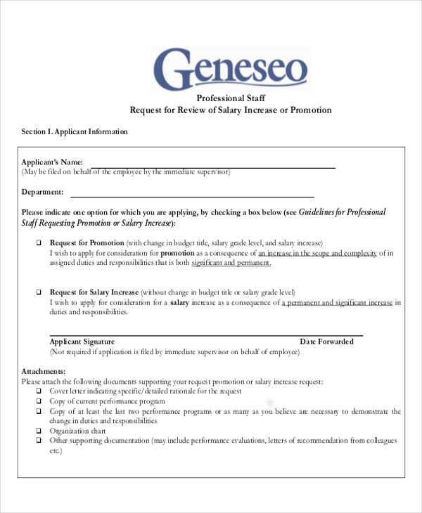 Free 6 Sample Salary Proposal Letter Templates In Pdf Ms Word