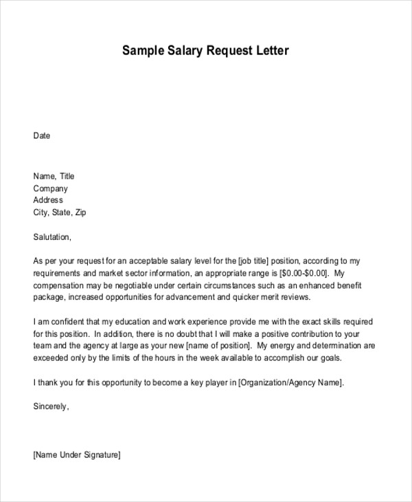 salary assignment letter