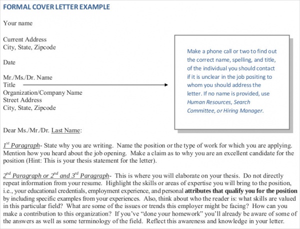 FREE 7+ Sample Addressing a Formal Letter Templates in PDF