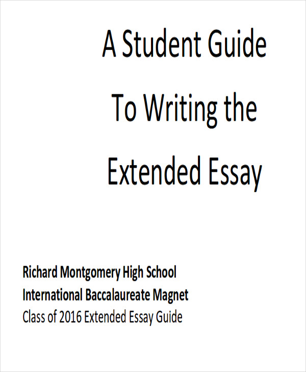 how to write an extended project essay