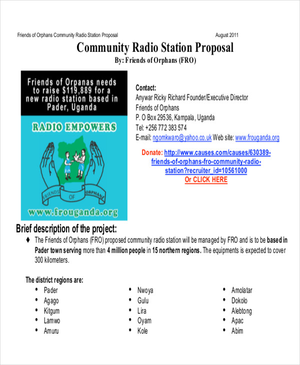 radio advertising proposal letter 