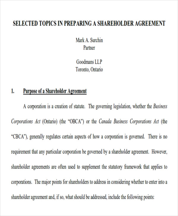 shareholder dissolution agreement