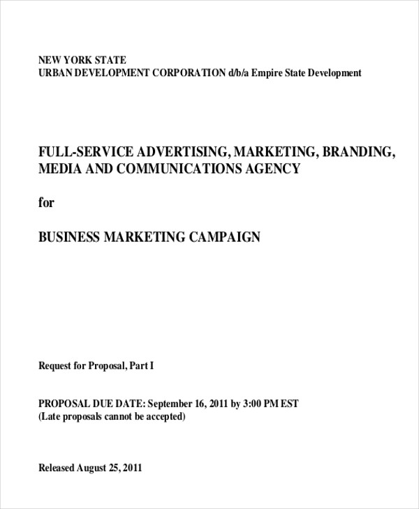 advertising agency proposal letter 