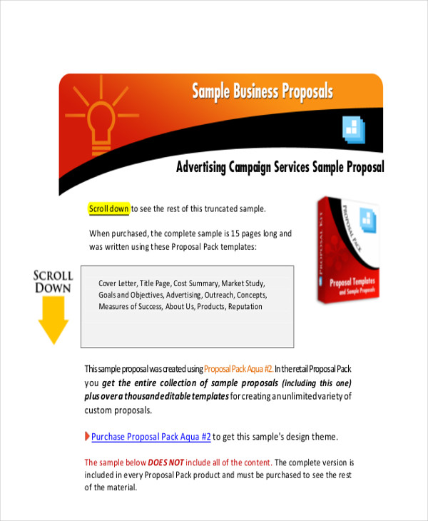 FREE 12+ Sample Advertising Proposal Letter Templates in PDF | MS Word