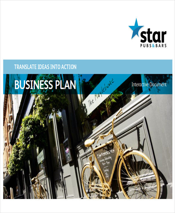 bar and restaurant business plan