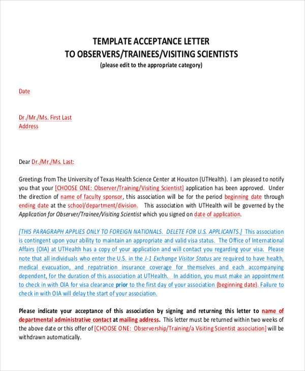 sponsorship proposal acceptance letter 