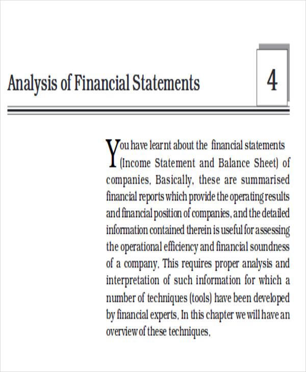 financial trend analysis