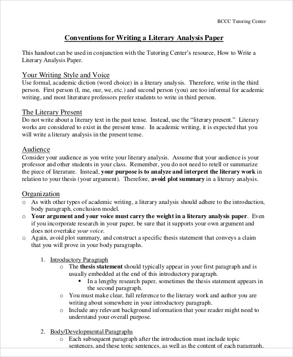 how to write a literary analysis essay pdf