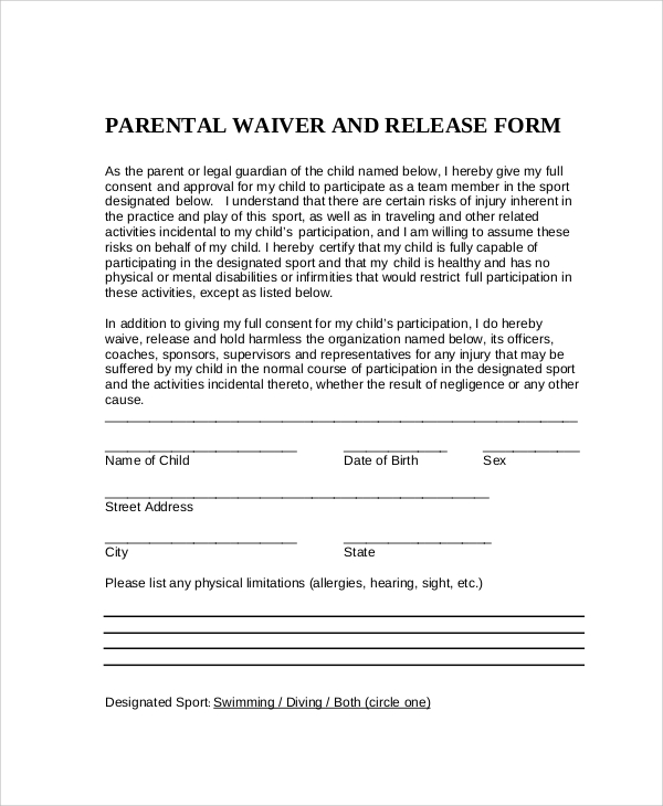 free-10-sample-parental-release-forms-in-ms-word-pdf