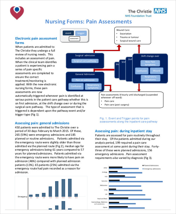 nursing pain assessment form