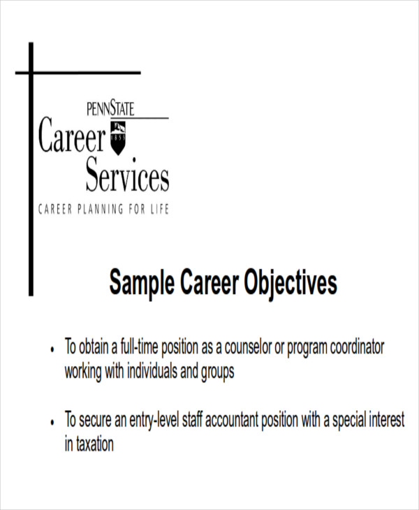 FREE 7+ Career Objectives Samples in MS Word | PDF