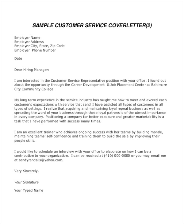 FREE 7+ Sample Professional Cover Letter Templates in PDF ...