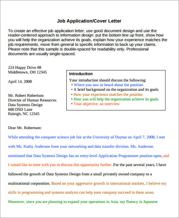 FREE 6+ Enclosure Cover Letter Templates in MS Word | PDF