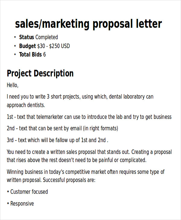 Proposal Marketing