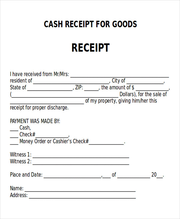 FREE 15+ Receipt of Payment Letter Templates in Word, Google Docs