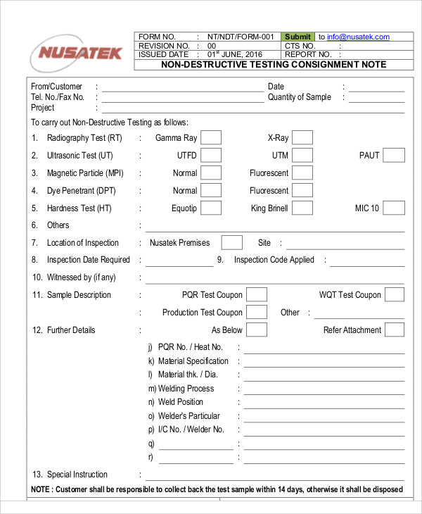 FREE 8+ Consignment Note Samples in MS Word PDF