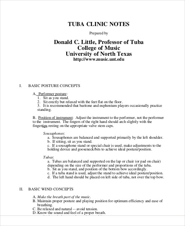 clinic note sample