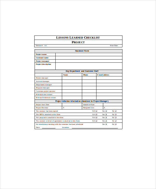 FREE 5+ Handover Note Templates in PDF | MS Word | Excel
